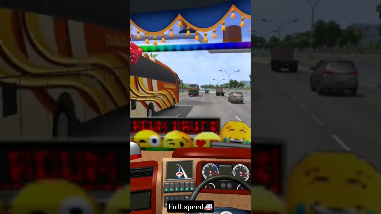 Full Speed Bus Driving 😱 | Dangerous Overtake 🚍 