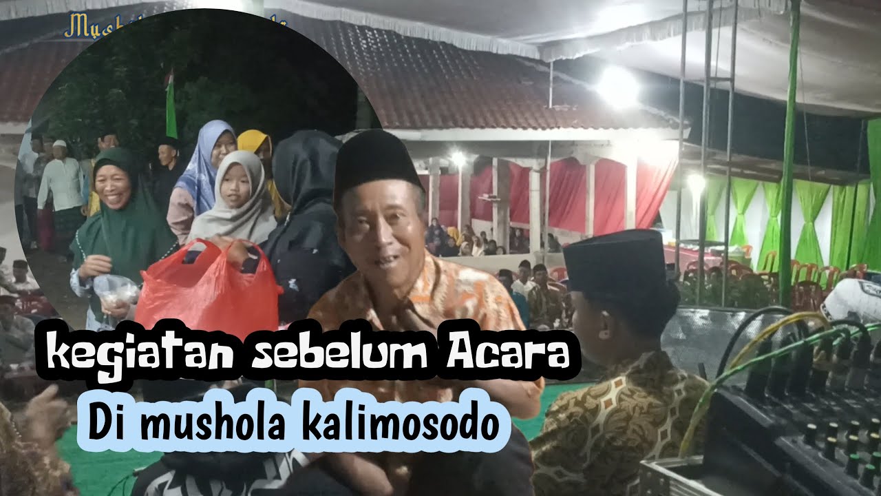 Persiapan sebelum Pengajian di mulai 