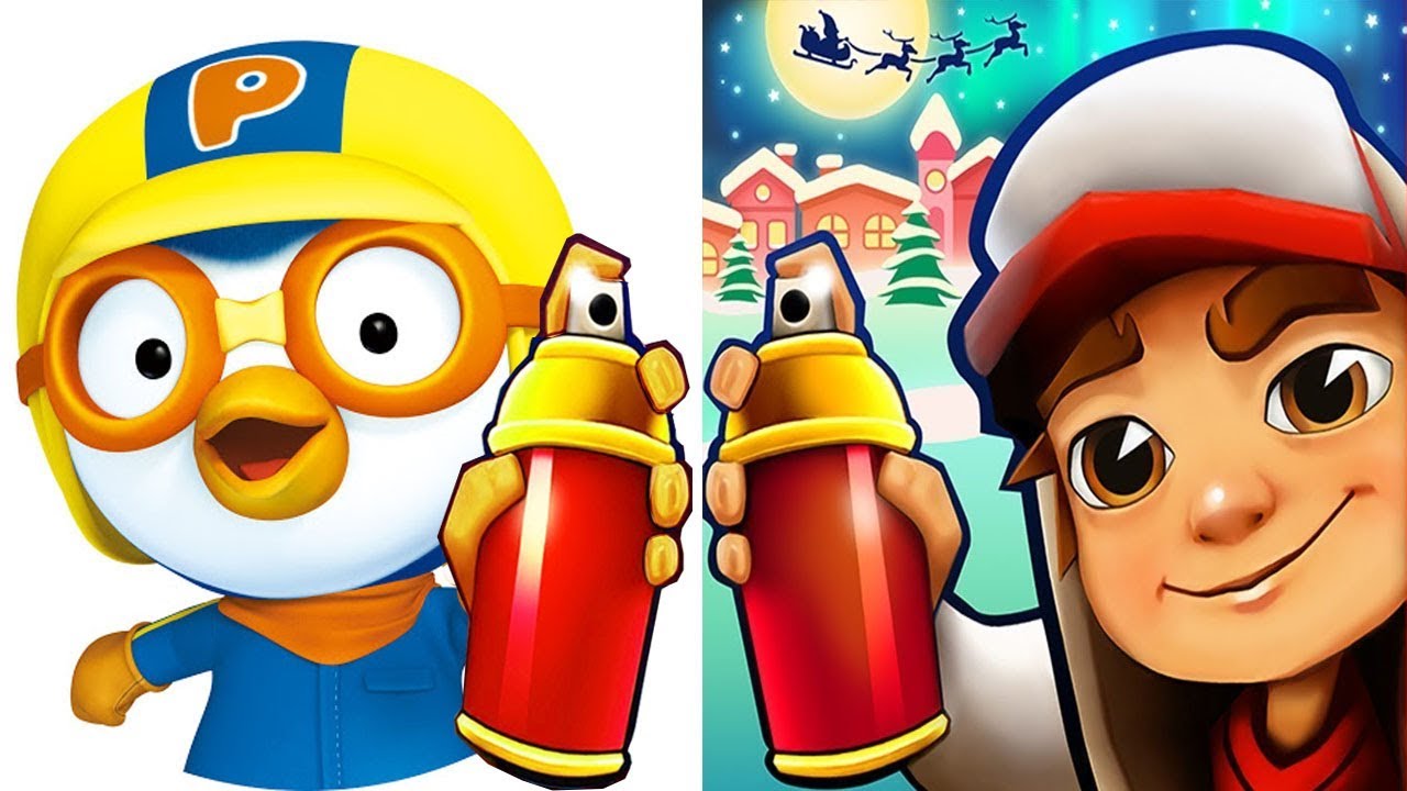 Subway Surfers Winter Holiday 2019 RABBOT vs PORORO Subway Jungle Run Gameplay HD