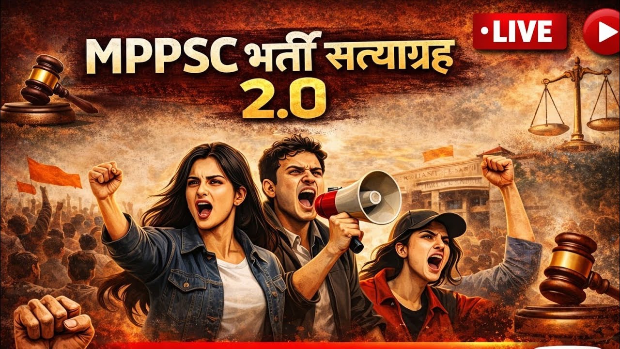चलो इंदौर, हक के लिए !MPPSC महा आंदोलन 2.0