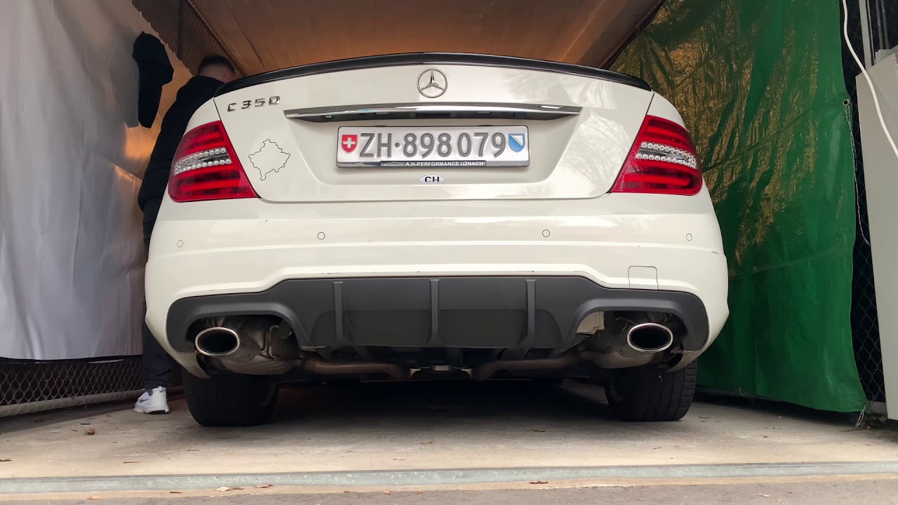 Mercedes w204 c350 coupe stock exhaust cold start