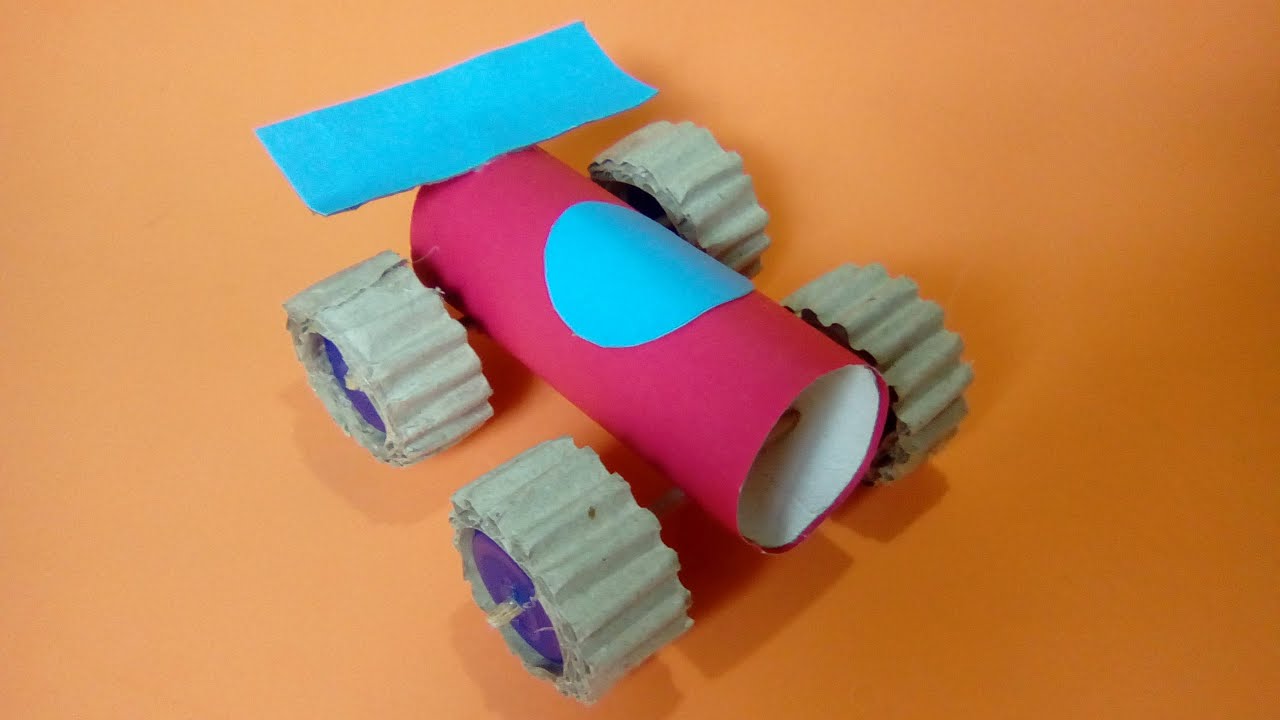 Como fazer CARRINHO de CORRIDA com materiais recicláveis e descartáveis reaproveitados | DIY