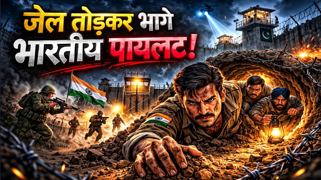 India-Pakistan War 1971: The Secret Jail Escape of 3 Indian Air Force Heroes | 2D Animation 