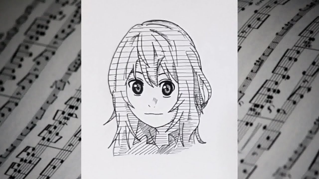 Anime Drawing  ||  Kaori Miyazono  ||  Your Lie In April