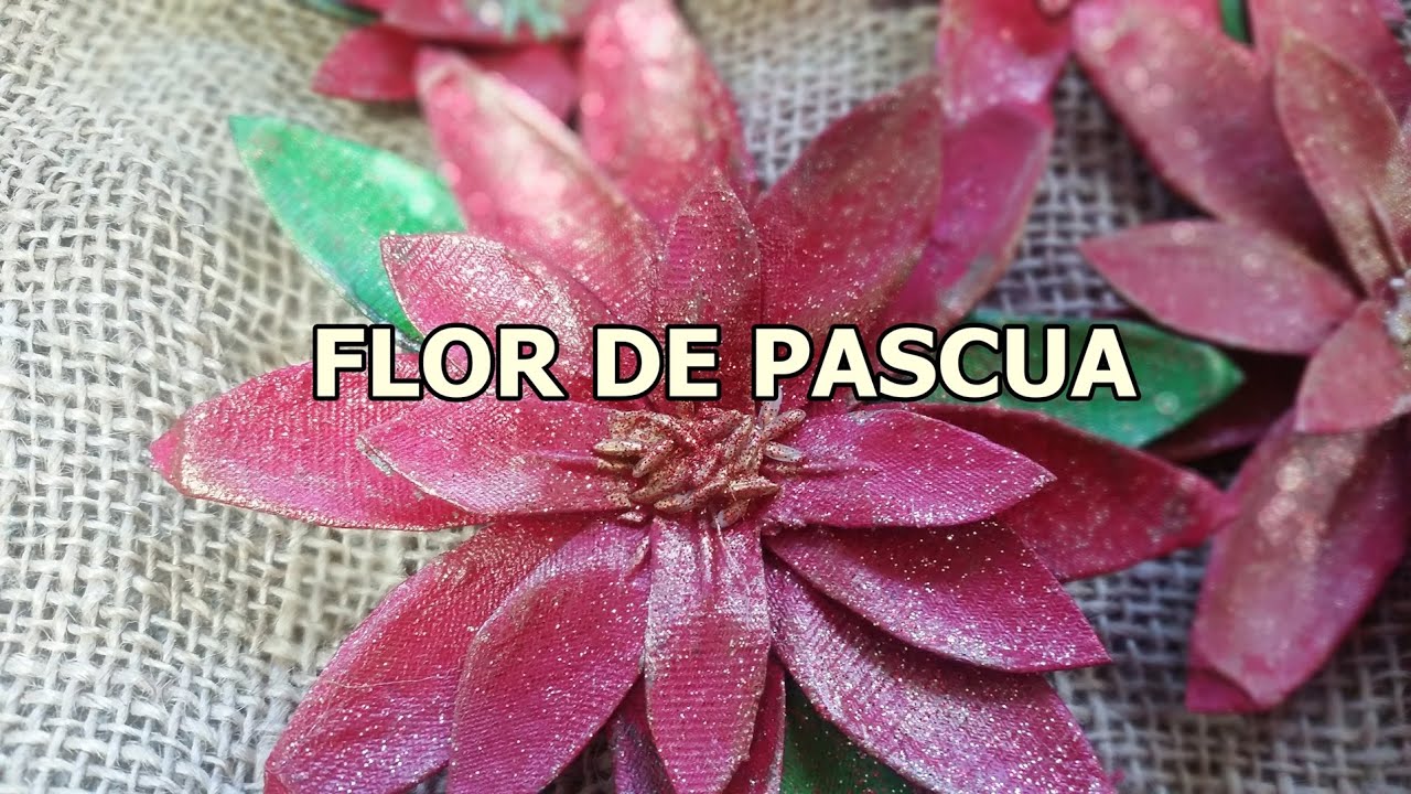 Flores de NAVIDAD con CARTON DE HUEVOS
