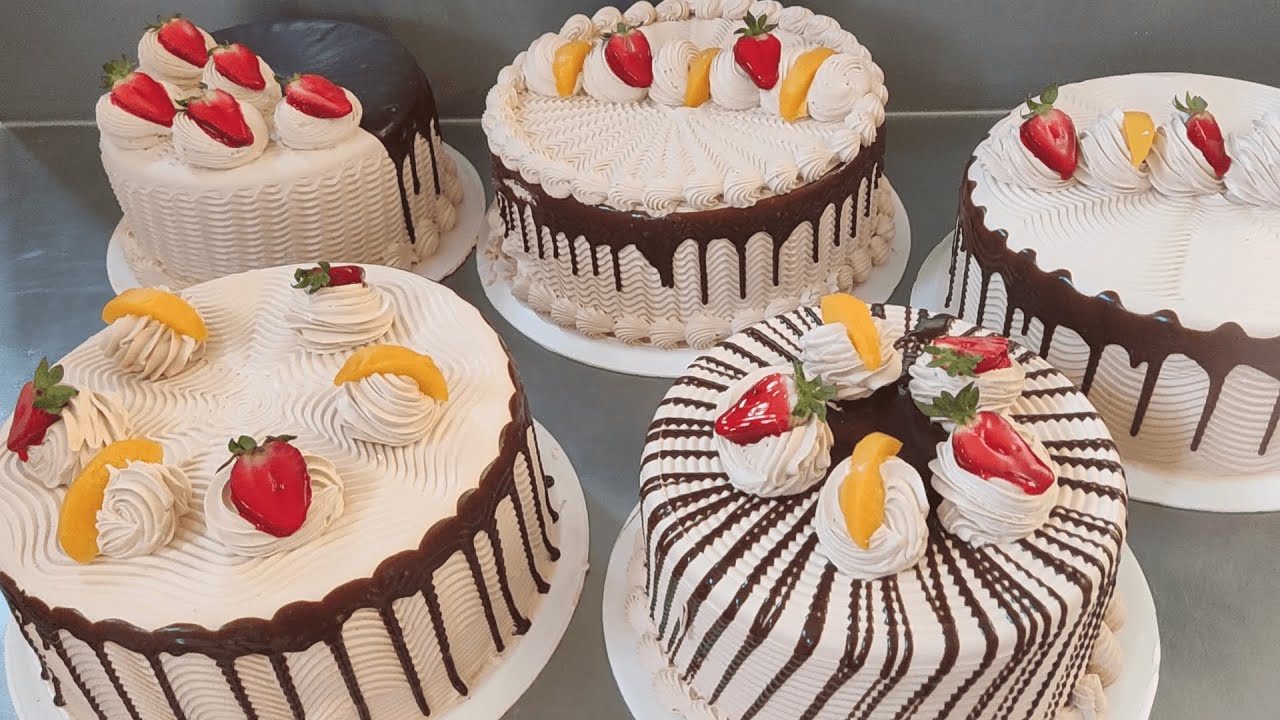 5 maneras de como decorar pasteles de chocolate | 5 formas de como usar el peine de pastelería