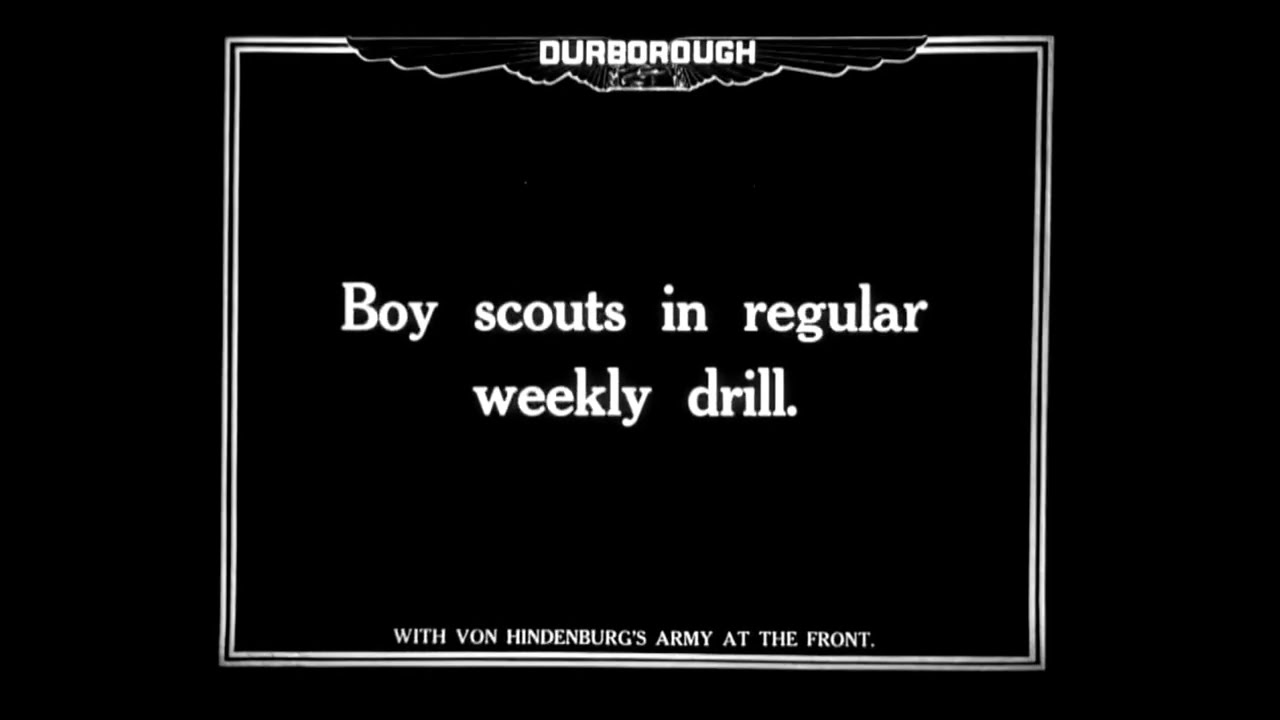 Rare German Boy Scouts Drill Footage With Sound | 1915, East Prussia.
