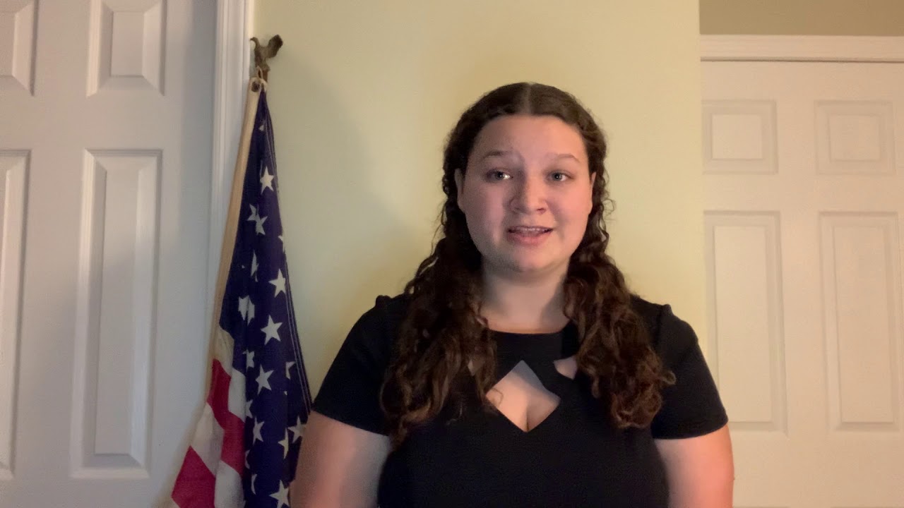 Annabelle Eugie, Valhalla ALA Unit 1038 member, sings 