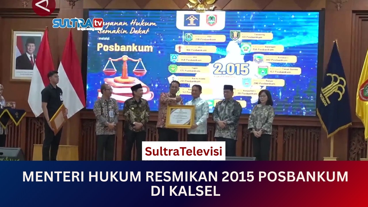 🟠LIVE MENYAPA NUSANTARA : MENTERI HUKUM RESMIKAN 2015 POSBANKUM DI KALSEL . 01/02/2026