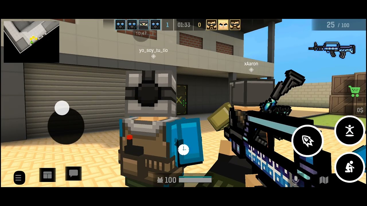 Y6 manco jugando al blockpos mobile 
