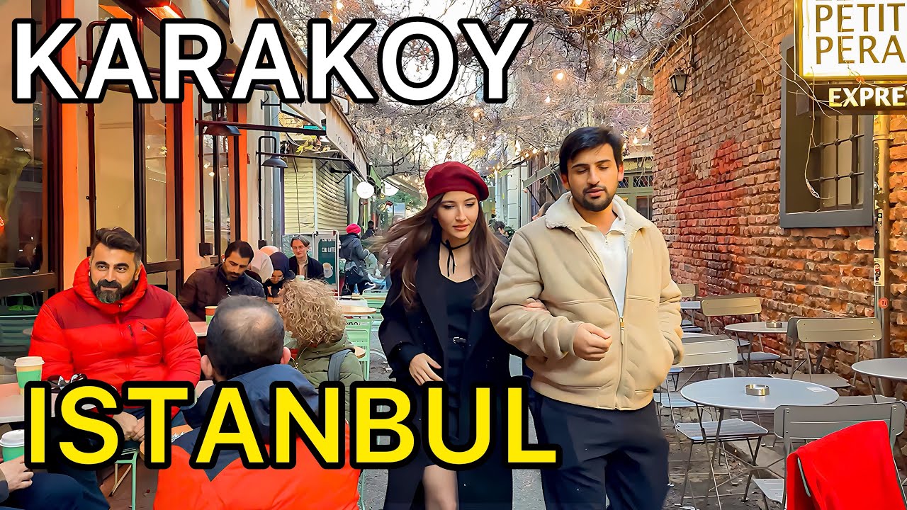 Turkey Walking Tour Istanbul 2024 karakoy Tourist Guid,A lovely neighborhood for young people |4K