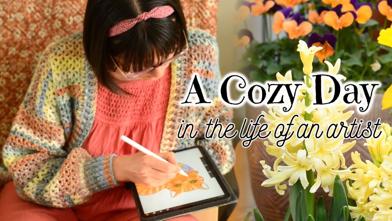 Mid-spring Inspiration 🌸 my blooming garden, watercolour painting, cozy baking and SPRING SALE