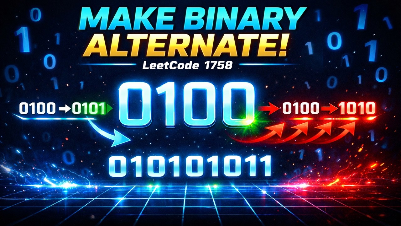 LeetCode 1758 Explained: Minimum Changes to Make Alternating Binary String