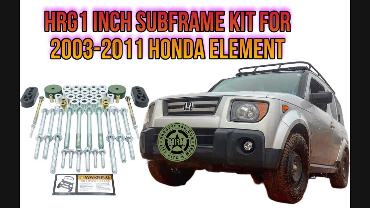 Honda Element & CRV Installing HRG Subframe Drop Kit for Lifted Hondas