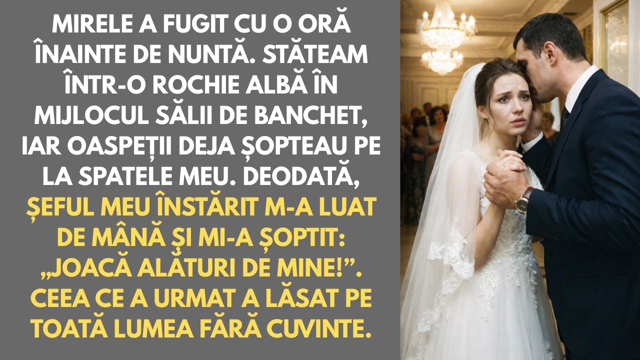 Mirele a fugit în Dubai cu o oră înainte de nuntă. Șeful m-a luat de mână: „Joacă rolul meu.”