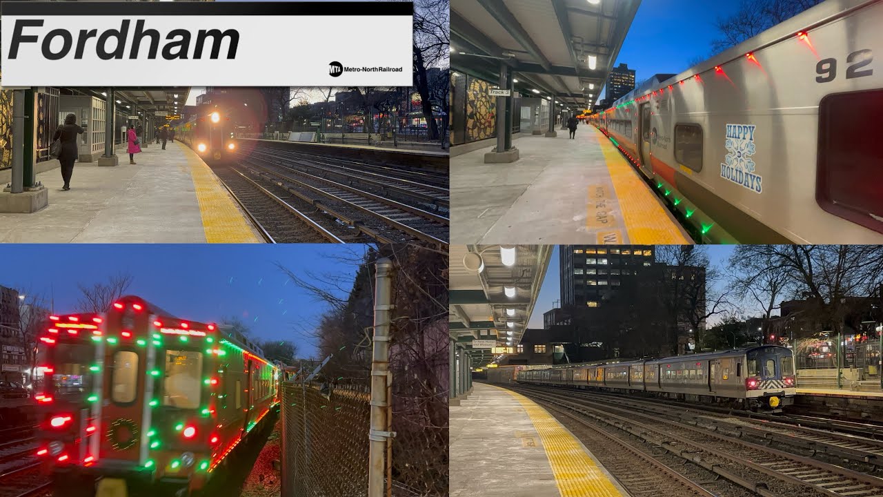 Metro North Railroad Action @ Fordham (M7, M8, & M8 Holiday Train)