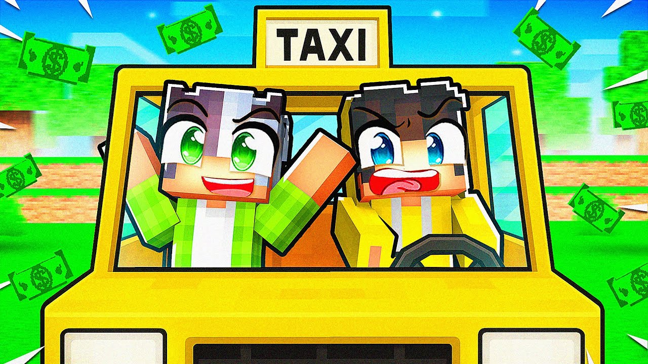 24 Saat Boyunca Taksici Olup Zengin Oldum! 🚕 | Minecraft