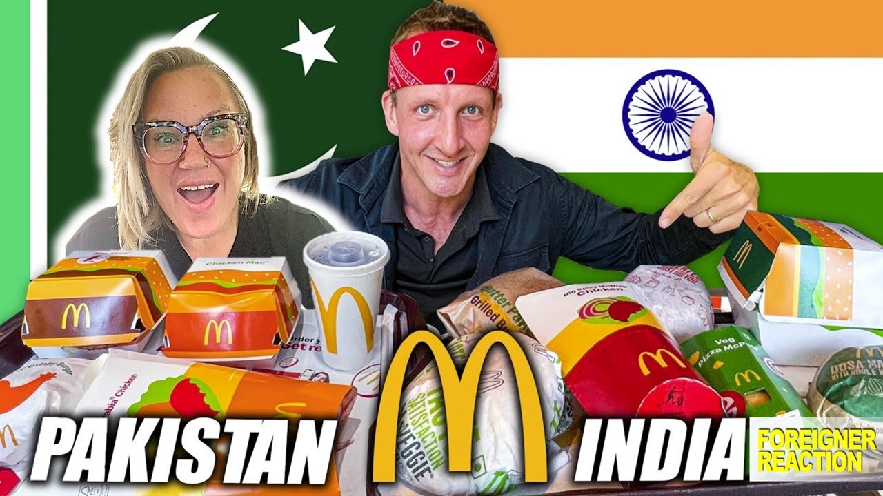 McDonald's Pakistan VS India!! Epic Fast Food Showdown!! REACTION @NicoleInIndia
