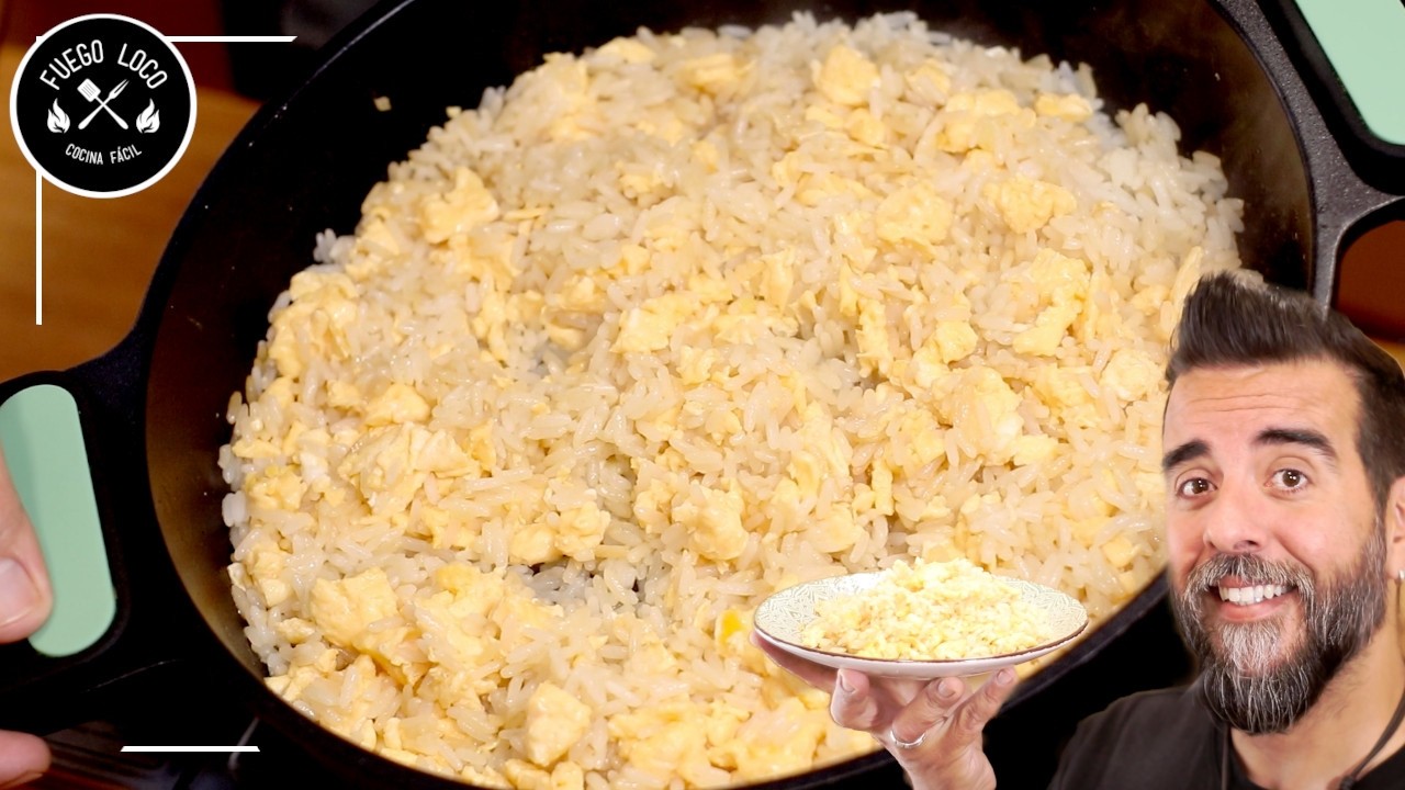 Arroz Frito Chino con HUEVO (Fácil, Rápido y Económico) ¿Te sobró arroz?