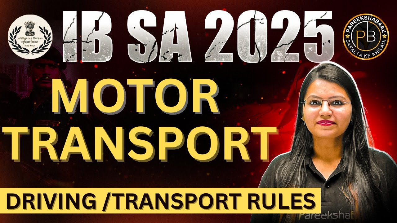 IB MOTOR TRANSPORT | Basic Driving/Transport Rules | IB SA | Fariha Ma'am