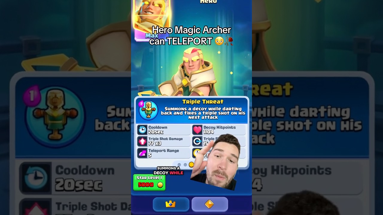 Hero Magic Archer can TELEPORT 🫩🥀