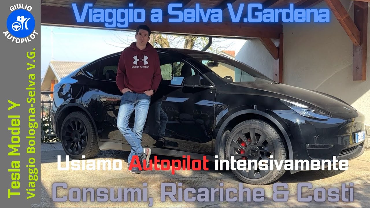 Viaggio da Bologna a Selva di Val Gardena in ELETTRICO con TESLA. Consumi e COSTI...