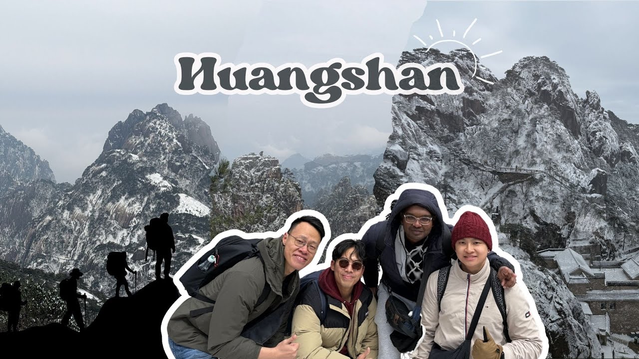 Epic 2-Day Hike in Huangshan!! First Time Seeing Snow in China! ❄️