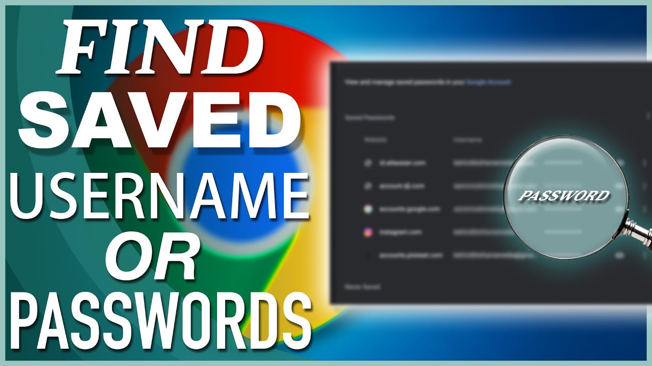 Как найти и восстановить сохраненные пароли в Google Chrome