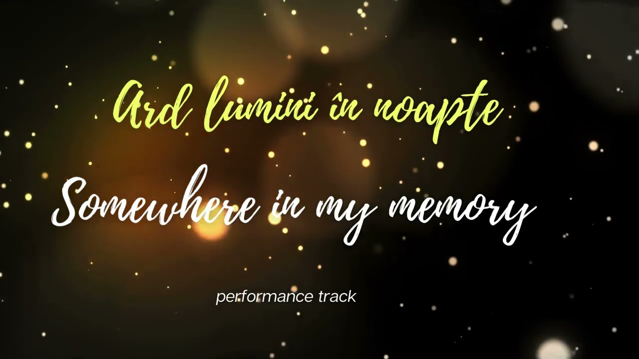 SOMEWHERE IN MY MEMORY - Ard lumini &icirc;n noapte