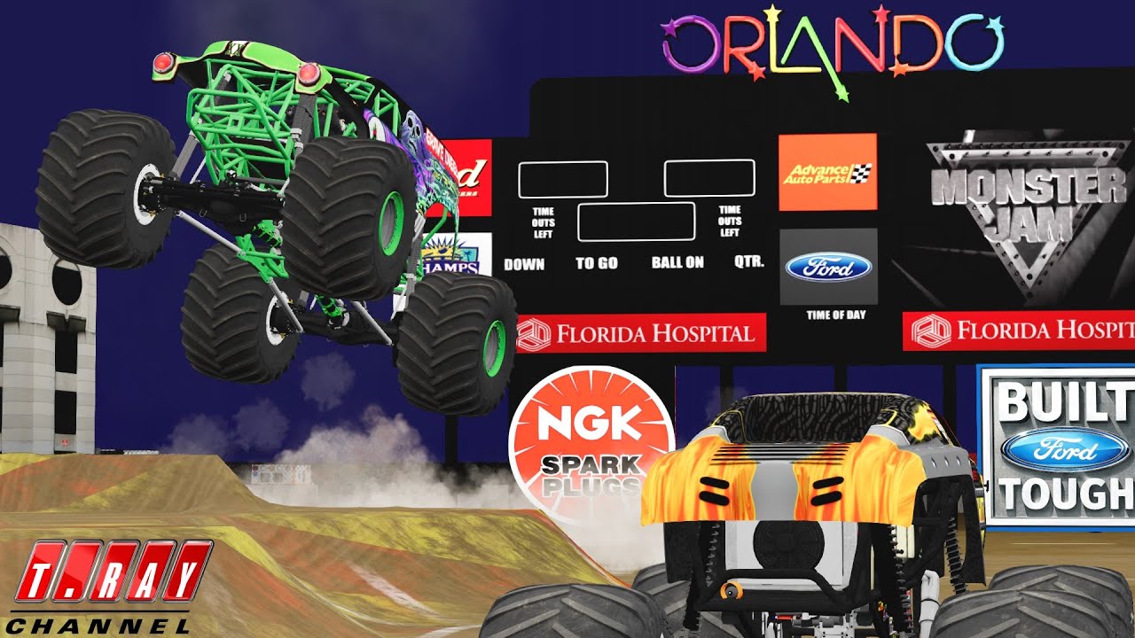 BeamNG.drive Monster Jam: Орландо Флорида 14 Truck Freestyle