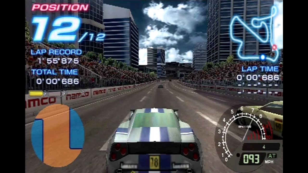 Ridge Racer PSP gameplay (60fps) - EX 34: Midtown Heat