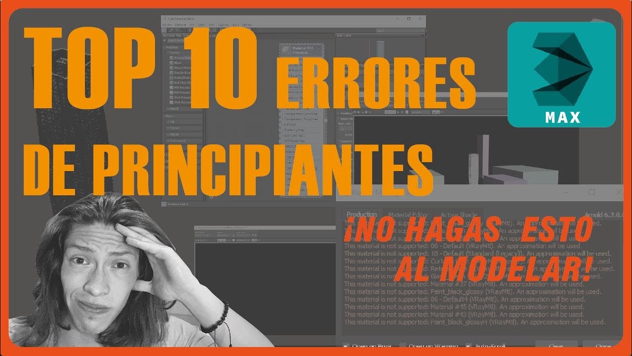 Top 10 ERRORES al momento de modelar en 3DSMAX (Soluciones)💡