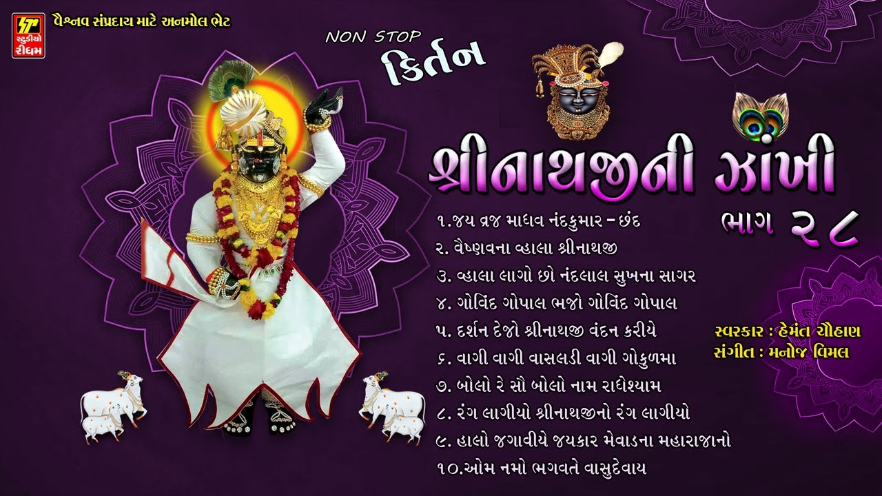નોન સ્ટોપ કીર્તન I શ્રીનાથજી ની ઝાંખી પાર્ટ-28  SHRINATHJI SATSANG PART 28 SINGER - HEMANT CHOUHAN