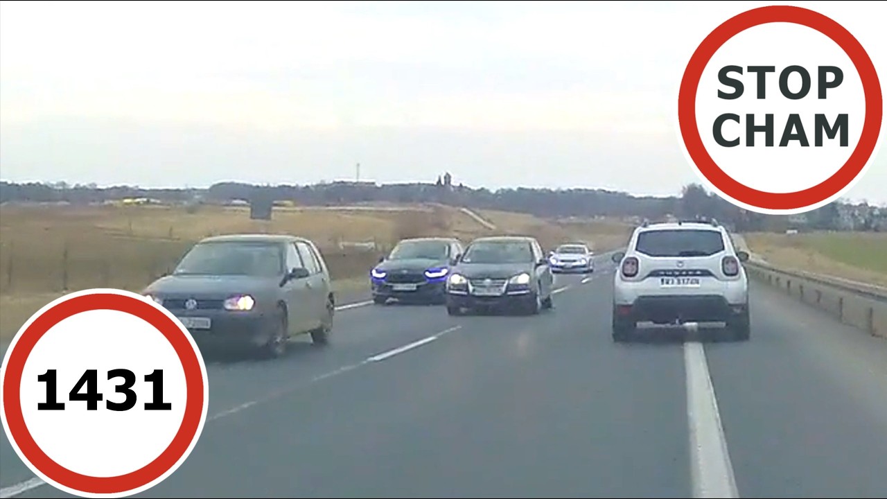 Stop Cham #1431 - Niebezpieczne i chamskie sytuacje na drogach