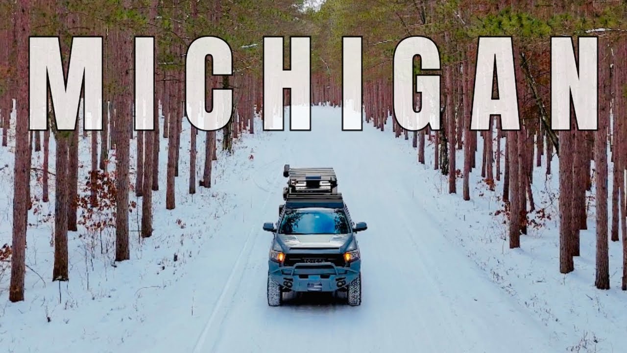 SOLO WINTER ADVENTURE in the lower peninsula of Michigan with the @xpeditiontrailers Voyager