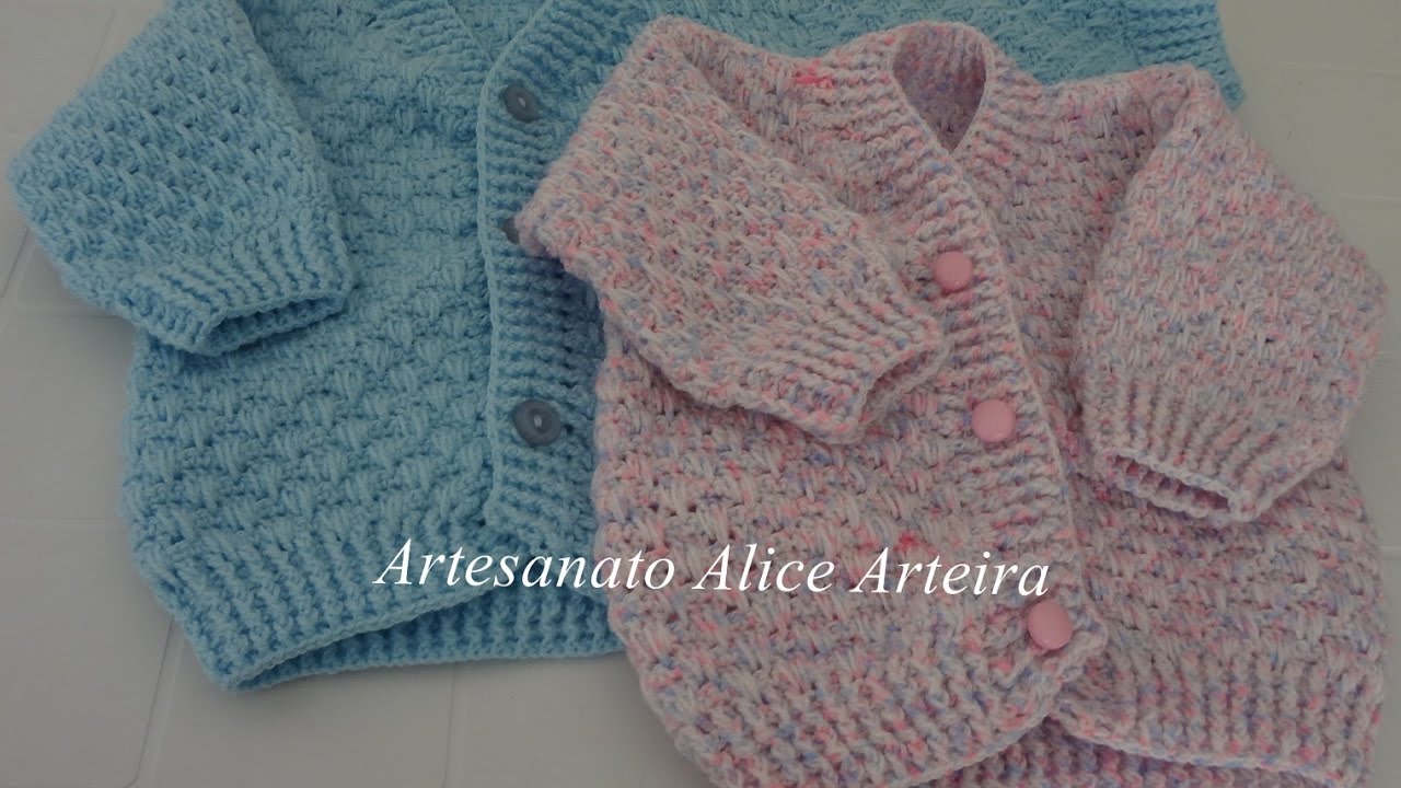 BLUSA DE CROCHÊ (A partir de 1 ano)