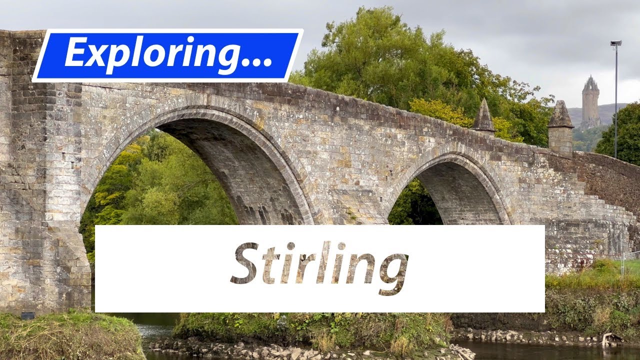 Exploring Stirling, Scotland, A Drive Through.