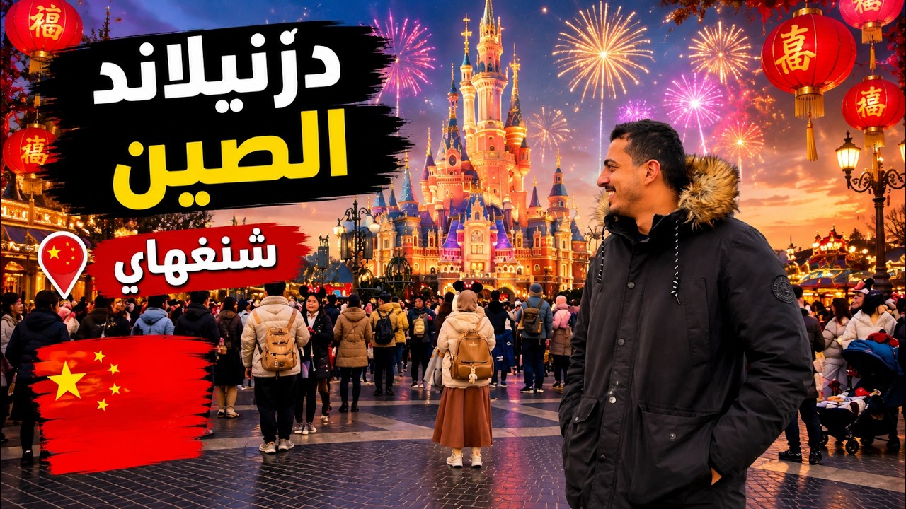 شنغهاي الصين..احتفالات راس السنة في دزني لاند 🇨🇳 