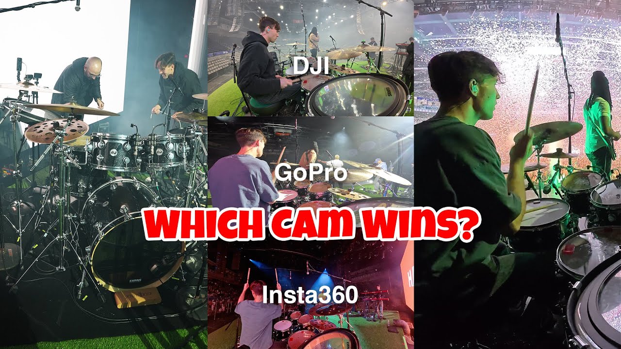 Drum Cam Showdown | GoPro vs DJI vs Insta360 (feat. Forrest Frank’s Drummer)