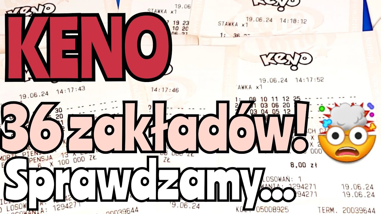 Zakłady Lotto. Keno! 36 zakładów! 🤯🤯