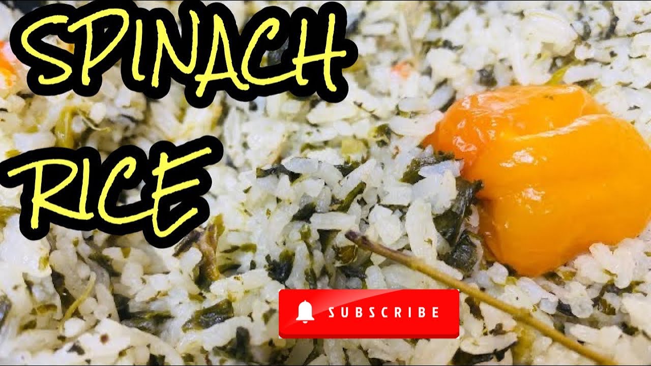 How To Make Jamaican Style Spinach Rice Dinner Recipe