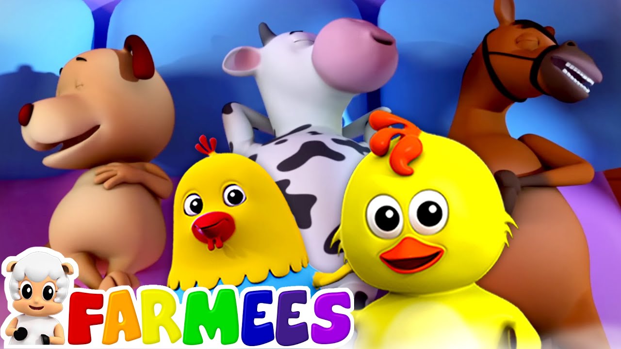 十在床上 | 卡通動畫 | 学前班 | Farmees China | 教育影片