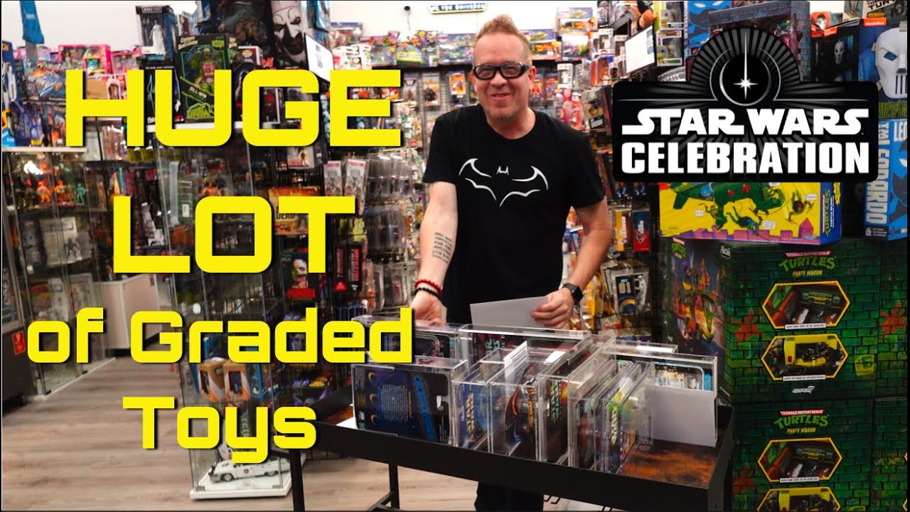 We just got back a HUGE lot of Graded Star Wars celebration exclusives!