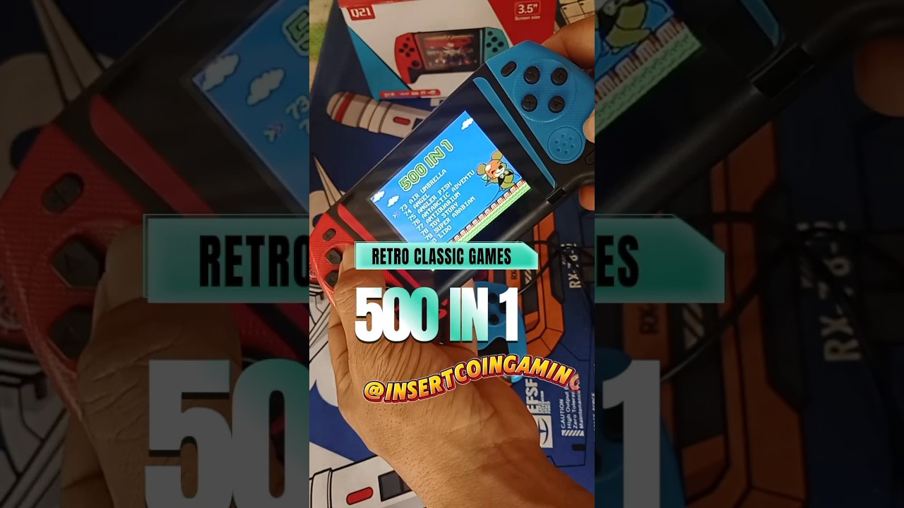 Q21 RETRO HANDHELD PORTABLE GAME CONSOLE #insertcoingaming #portablegameconsole #handheldgameconsole