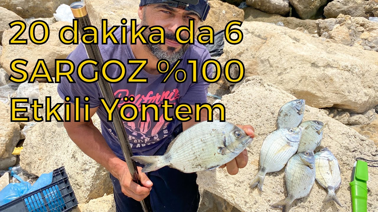 Rüyam da görsem bir hafta anlatırdım 20 dakika da 6 iri sargoz avladım