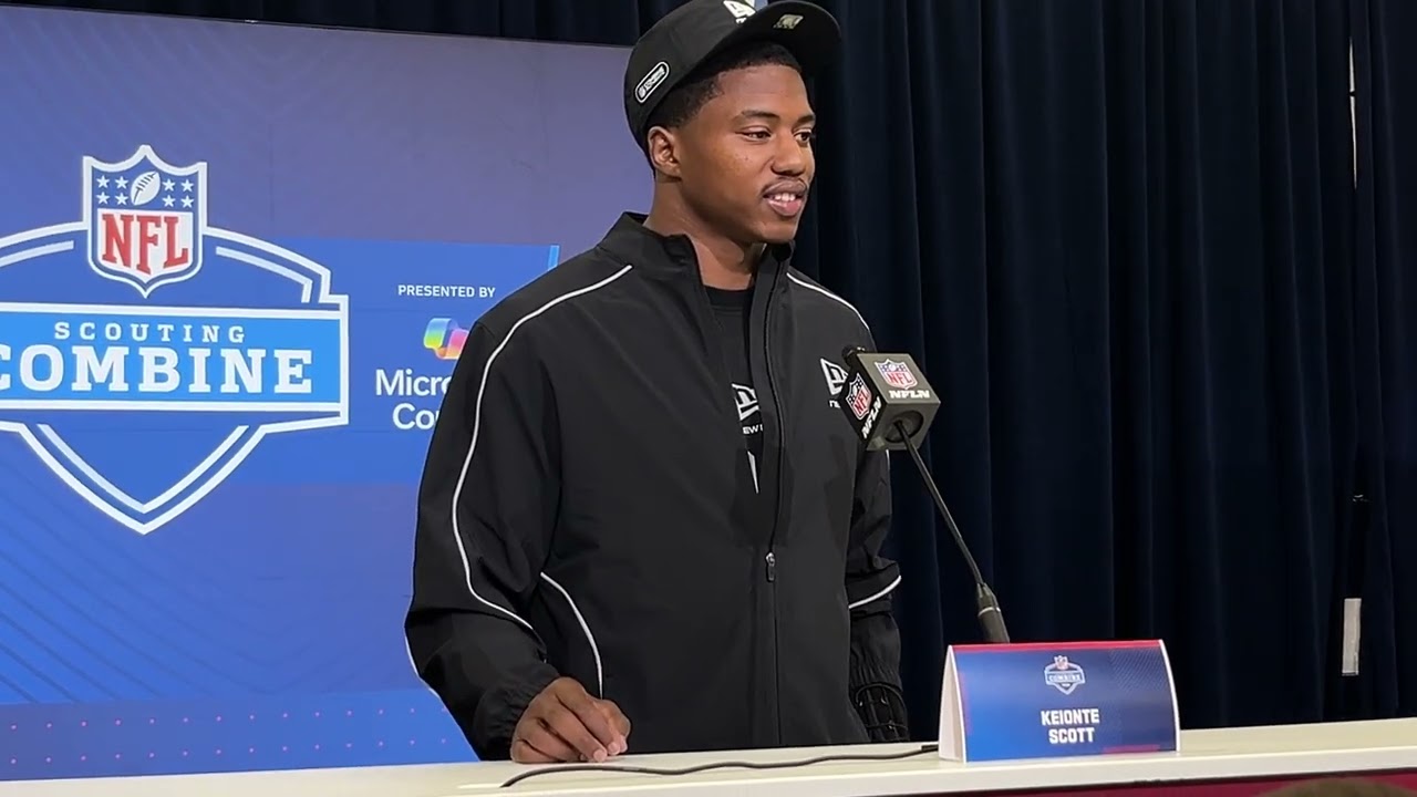 DB Keionte Scott at the NFL Scouting Combine