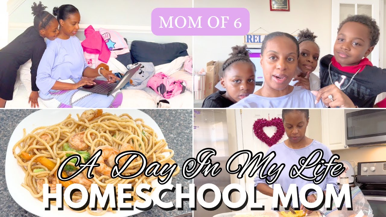 Realistic Day in the Life of a Homeschool Mom (Virtual Learning) | Cooking & Cleaning the Kitchen