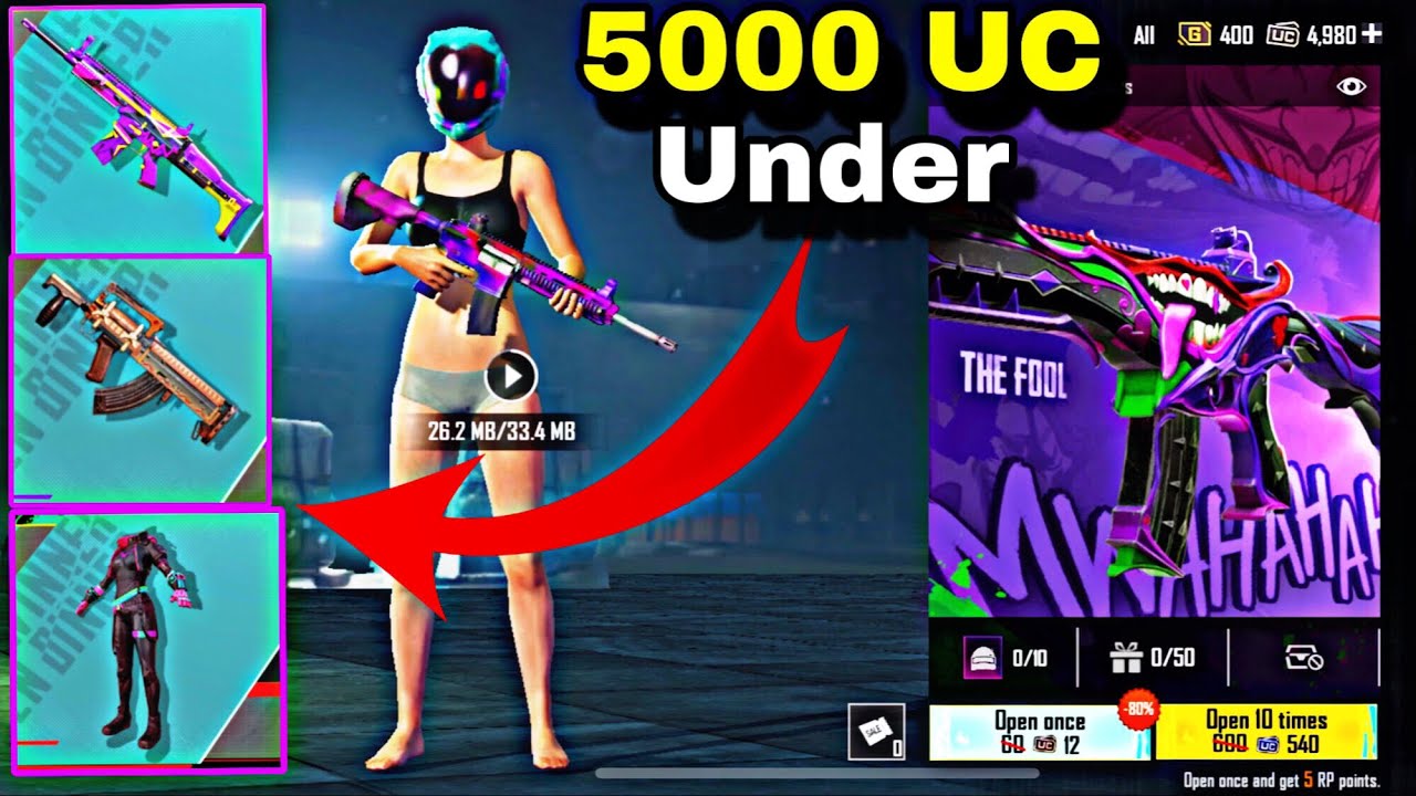 Under 5000 UC 🔥| M416 fool Joker set crate Opening | legacy loot crate opening |BGMI