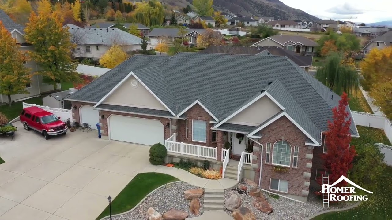 Homer Roofing Shingle Colors | 15 GAF Timberline HDZ Colors on Real Utah Homes