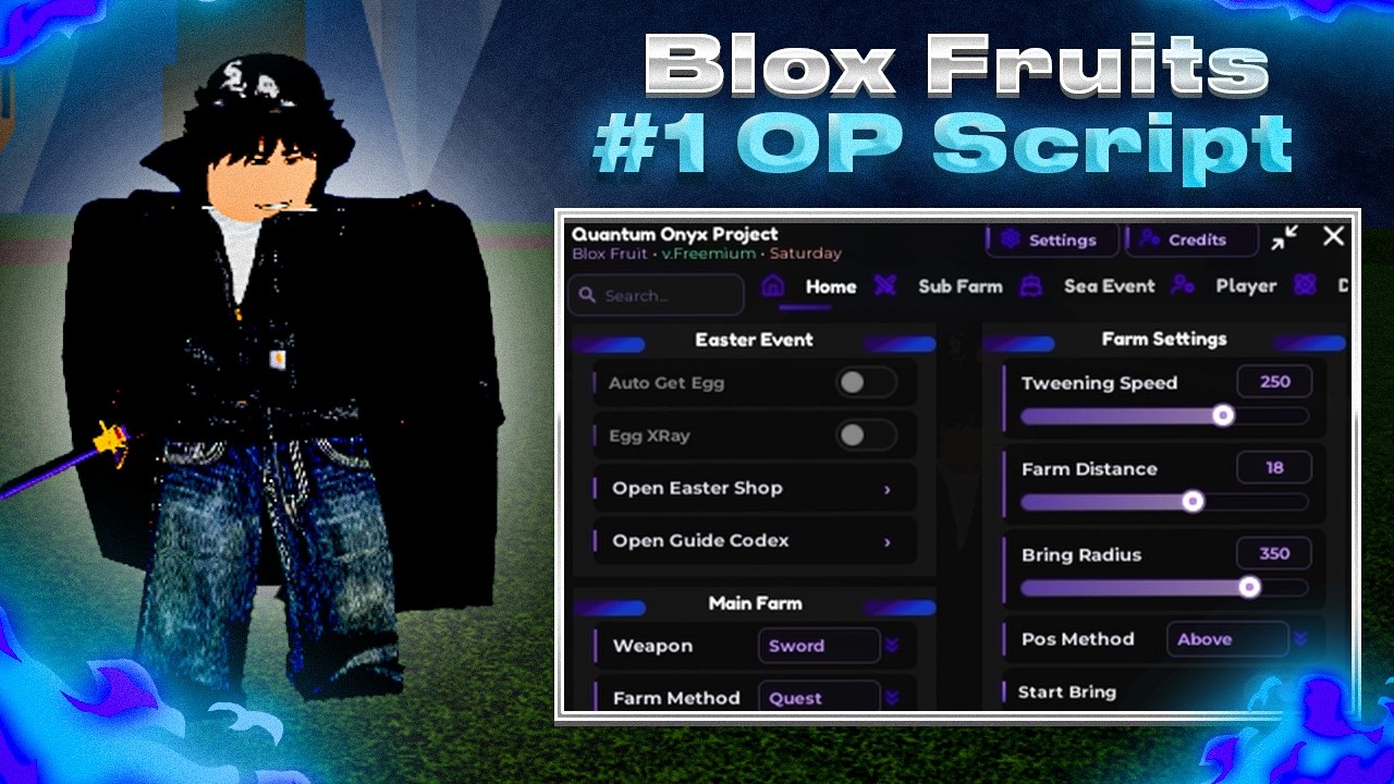 Blox Fruits Script No Key GUI - Auto EGG, Collect EGG, Auto Farm, Mastery Farm, Fruit Sniper & MORE